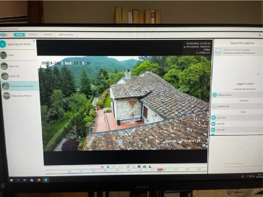 ASC live view of the Balloni property gate